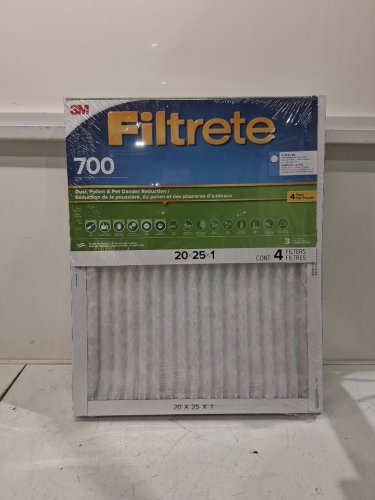 4PK Filtrete Dust, Pollen and Pet Dander Reduction Air Filter MPR700 - 20" X 25" X 1" image 3