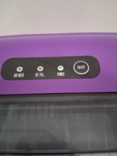 EUHOMY Countertop Ice Maker Machine with Handle, Basket and Scoop - MAKES 26LBS Per Day - purple (MODEL: IM-06e) image 4