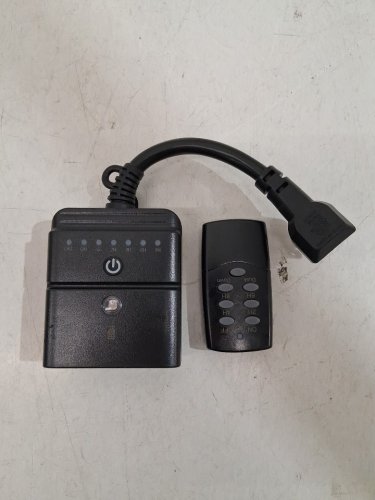 BN-LINK OUTDOOR LIGHT TIMER OUTLET with remote control - 125VAC/60HZ - BLACK image 3