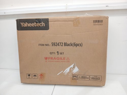 Yaheetech Heavy Duty foldable Extra Wide Outdoor 6 panel Dog Playpen with door- 64" x 32" x 24" - black (model: 592472) image 2