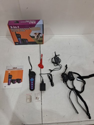 2PK DOTSTAR 2-in-1 Wireless Dog Fence AND Training Pet Collar System - 5000FT - BLACK/GREY/PURPLE (MODEL: 03FX-01-ZJ-CA-T9-2C) image 5