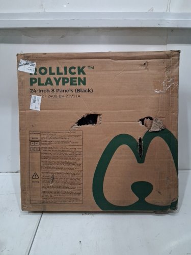 FXW Rollick heavy duty 8 panels Dog Playpen - 24" - black (model:121-2408-BK-23v31a) image 2