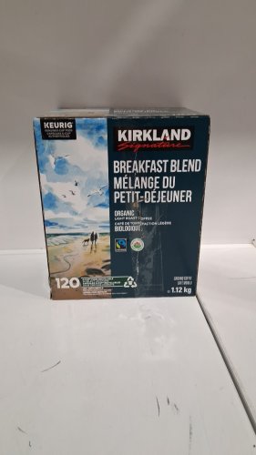 120PK KEURIG Kirkland Signature Organic Breakfast Blend Fair Trade Coffee K-Cup Pods - (MODEL:4272377) image 2