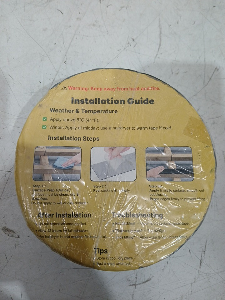 hanotic Weather Resistance Butyl Tape, Joist Tape - 2" x 50" - Black image 4