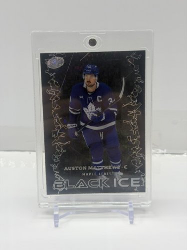 2025-26 UPPER DECK NHL BLACK ICE AUSTON MATTHEWS TORONTO MAPLE LEAFS CARD#BI-20 image 3