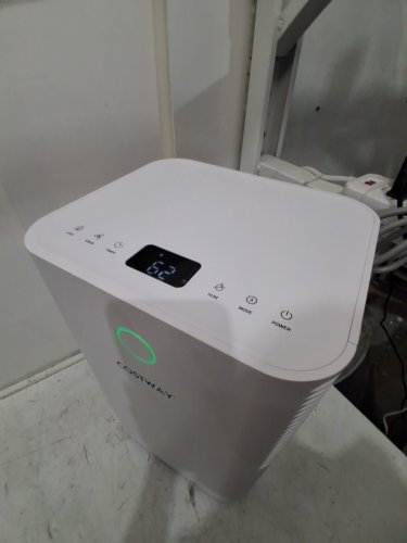 COSTWAY ADJUSTABLE PORTABLE DEHUMIDIFIER WITH DIGITAL DISPLAY & DRAINAGE HOSE - 1750SQ.FT COVERAGE - WHITE (MODEL: ES10103US-WH) image 7