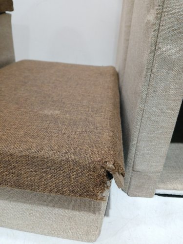 cozy kiss 4-step linen storage pet stairs for small dogs & pets - brown image 8