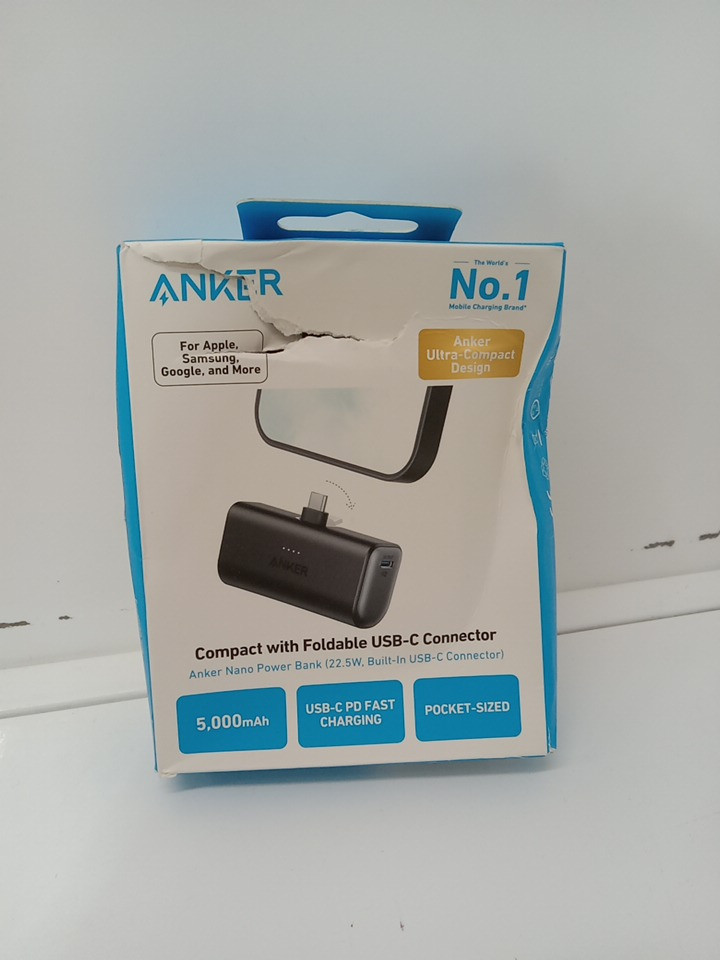 Anker Nano 5000mAh Power Bank with Built-In USB-C - 22.5W (model: a1653) image 2
