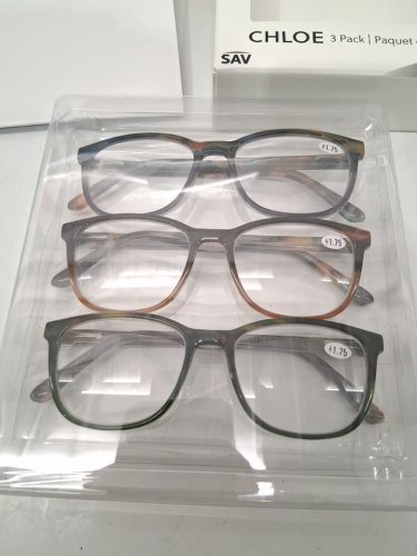 3PK Innovative Eyewear chloe Reading Glasses - +1.75 - Assorted Designs (Model: 8859175) image 3