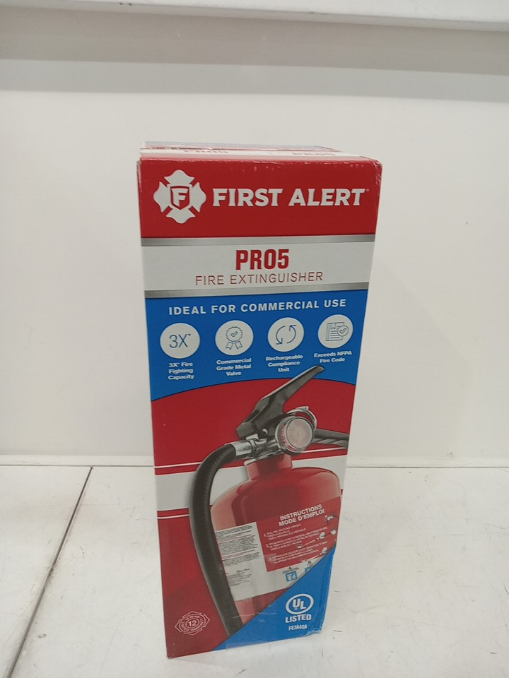 FIRST ALERT Rechargeable Heavy Duty Plus Fire Extinguisher - 5LB - RED (MODEL:PR05) image 2