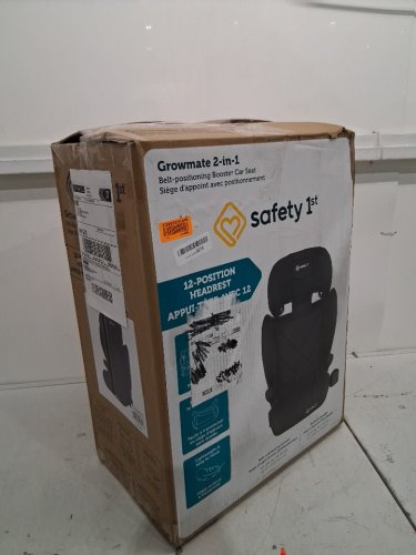 SAFETY 1ST GROWMATE 2-IN-1 BELT-POSITIONING BOOSTER CAR SEAT - 40–100LBS - HEXAGON HORIZON BLACK (MODEL: 22267CHHR) image 2