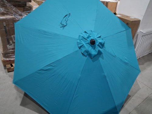 Costway Patio Market Umbrella -9FT- Turquoise (MODEL: OP70379NY) image 5
