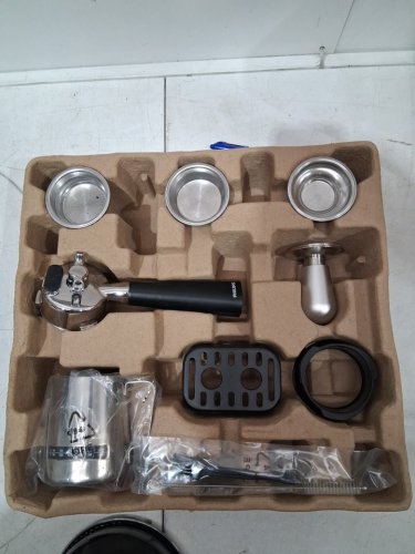 Philips Barista Brew Semi-Automatic Espresso Machine with 58 mm Portafilter, 15-Bar Pump with Single, Double & Americano Buttons, 250 g Bean Container, Premium Calibrated Tamper, Steam Wand w/ 450 ml Milk Jug - Stainless Steel (MODEL: PSA3218/01) image 6