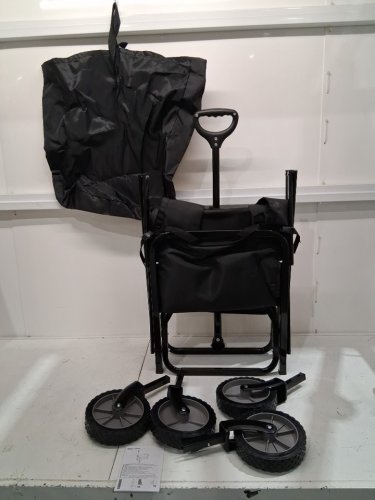 Amazon Basics Collapsible Folding Heavy Duty Utility Wagon-265LBS max-BLACK (model: JC160) image 3