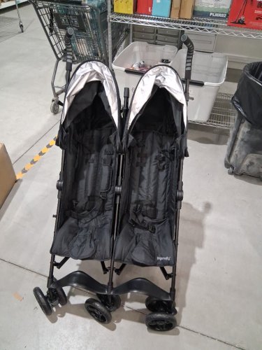 INGENUITY 3DLITE DOUBLE UMBRELLA STROLLER - 50LBS MAX - BLACK -(MODEL:31923) image 3