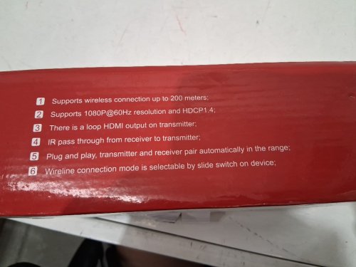 AV Access Wireless HDMI Extender - 1080p@60Hz / Up to 656FT - Black (Model: HDW100) image 3