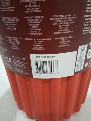 HASBRO - GIANT YAHTZEE GAME WITH EXTRA-LARGE FOAM DICE AND A CONVENIENT PLASTIC BUCKET FOR STORAGE - AGES 8+ - RED (MODEL: 1872245) image 3