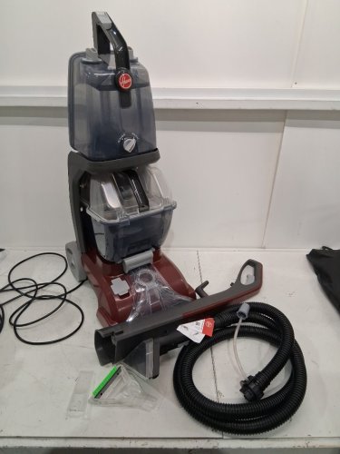 Hoover PowerScrub Deluxe Upright Carpet Cleaner with Spin Scrub, Multi‑Directional Brushes, Dual‑Tank System, Heat Force Rapid‑Dry, and Automatic Detergent Mixing - 20 FT Cord - red/black (MODEL: FH50150VCD) image 3