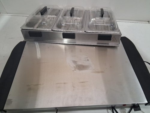 Proctor Silex TRIPLE Buffet Server & Food Warmer - 2.5 Quart - STAINLESS STEEL/BLACK (MODEL: 34300RG) image 3