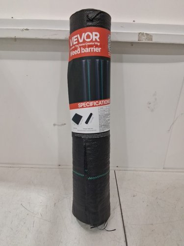 VEVOR Heavy Duty Weed Barrier Landscape Fabric - 6FT X 100FT - BLACK - (MODEL: 6*100ft90) image 3