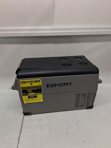 Euhomy Portable Electric Cooler With Car Plug - 35L - 27.5" x 13.6" x 15" - Grey/Black (Model: ‎CF001-35GR-CAEH) image 3