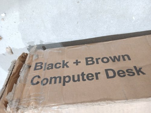 Electric Standing Computer Desk - Brown/Black (Model: AJ-DJ505458) image 7