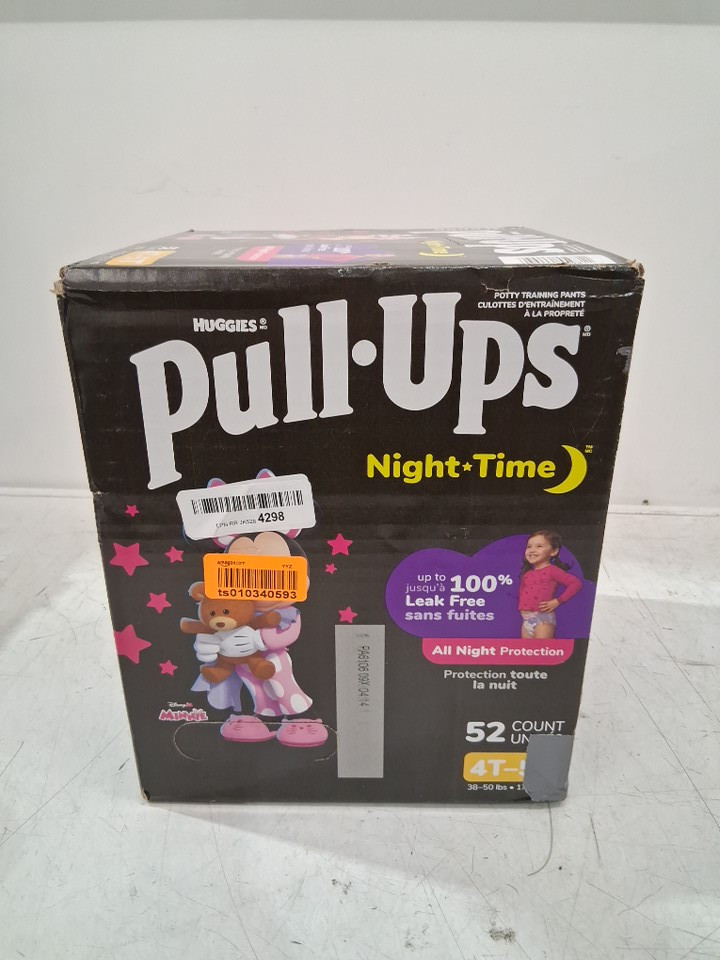 52pk huggies pull ups girls night time potty training pants - 4T-5T - Disney junior Minnie mouse (model: 5598101) image 2