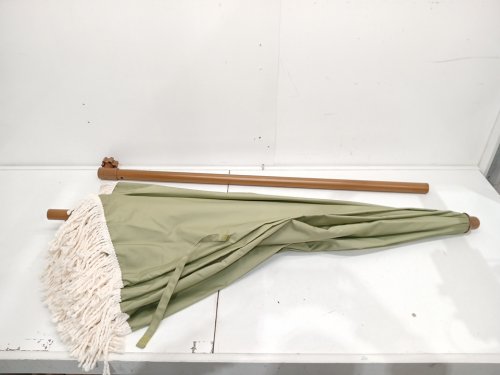 AMMSUN Patio Umbrella with Fringe - 7FT - Green image 6