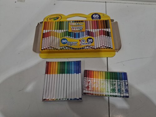 65PK CRAYOLA mega set - 30 super tips & 35 pip squeaks - multi-colours (model: 2427213) image 3