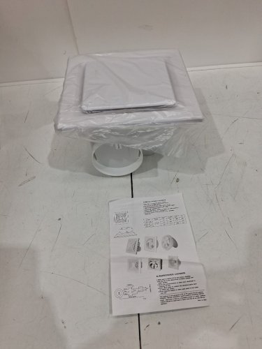 Orsong Bathroom Exhaust Fan Panel - 10" (8" x 8" MOUNT) / 4" EXHAUST - 110CFM/RPM - WHITE image 2