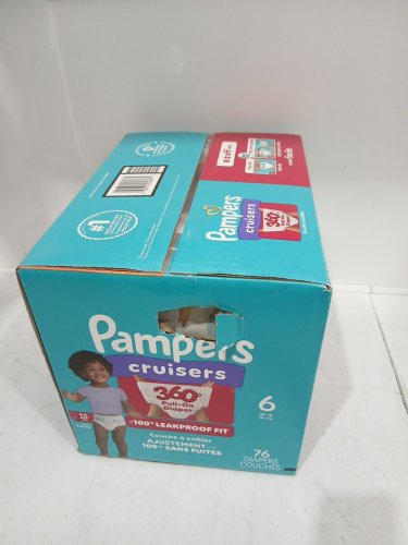 76PK PAMPERS CRUISERS 100% LEAKPROOF 360° GAP-FREE FIT DIAPERS - SIZE 6 image 2