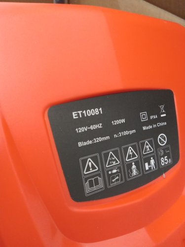 costway Electric Push Lawn Corded Mower with Grass Bag - 13" - orange (model: et10081re) image 7