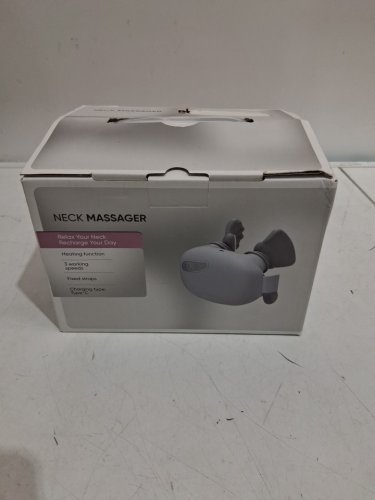 cordless Shiatsu Deep Tissue Kneading Back & neck Massager with 4d bionic hands - beige/brown image 2