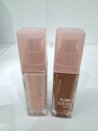 2pc maybelline new york plump and glow foundations - 30ml each - 102/355 image 2