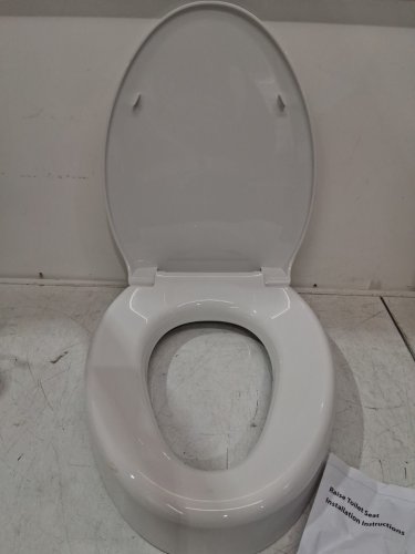 SAMODRA RAISED TOILET SEAT RISER - 3" - WHITE image 4