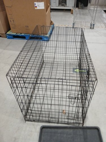 BESTPET OUTDOOR/INDOOR FOLDABLE METAL WIRE DOG CRATE WITH 2 DOORS, DIVIDER PANEL, TRAY & HANDLE - LARGE/48"L x 30"W x 32"H - BLACK (MODEL: TY-PC1200-BLACK) image 11