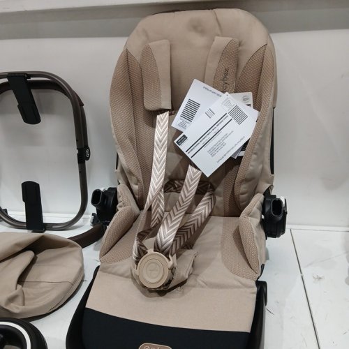 Cybex Electronic Assist Forward Power and Downhill Break rocking feature e-Gazelle S Stroller - 50LBS MAX - Almond Beige/Black Frame (model: 524001219) image 6