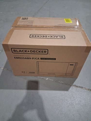 BLACK+DECKER STAINLESS STEEL MICROWAVE OVEN WITH Child Safety Lock AND 6 Auto Cook Presets - 900W - (MODEL: EM925AB9-P/CA) image 6