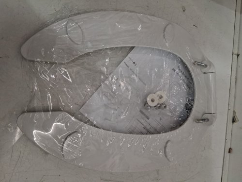 Garvee Durable Polypropylene Toilet Seat Cover - 19" - White (model: pho-0r8lreia) image 3