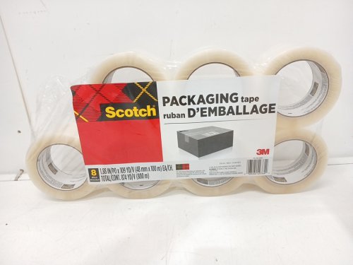7PK SCOTCH PACKAGING TAPE - 50M Each - CLEAR image 2
