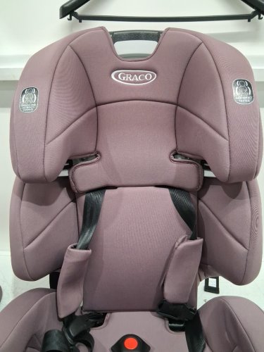 GRACO TRANZITIONS 3-IN-1 LIGHTWEIGHT ADJUSTABLE HEIGHT HARNESS BOOSTER CAR SEAT WITH CUP HOLDERS - 100LB MAX WEIGHT - ELOISE PURPLE (MODEL: 2217080) image 9