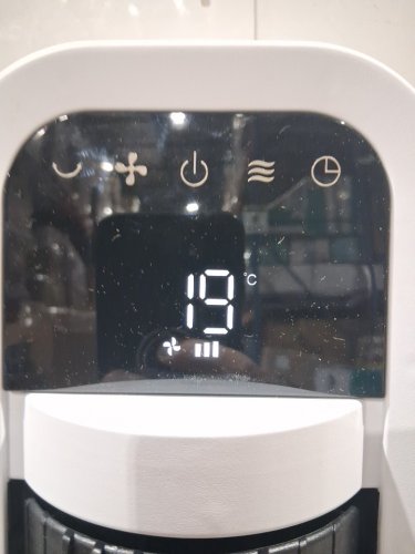 omnibreeze premium 38" Rotating tower fan with wifi CONTROL, 5-SPEEDS & REMOTE - white/BLACK (model: 5333021/dc2313r-g) image 5
