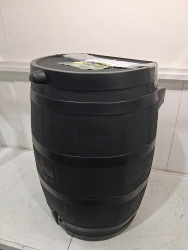 RTS HOME ACCENTS 50Gal Eco Flat Back Plastic Rain Barrel - black (Model: 551000301m8000) image 4