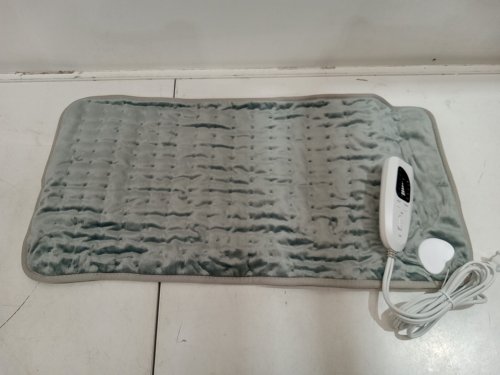 Cradle you In Warming Comfort! Body Heating Electric Pad with Heat Settings Auto - 12" x 23" - grey  (model: tk-hp2412) image 4