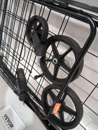 VEVOR Folding Heavy Duty multipurpose laundry utility cart - 110lb capacity - 41" x 25" - black (model: zz 507) image 4