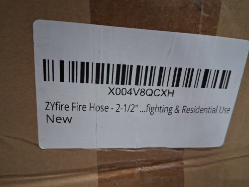 ZYFIRE SINGLE JACKET FIRE HOSE - NST/NH COUPLING - TPU LINED - 1.5" X 50FT image 3