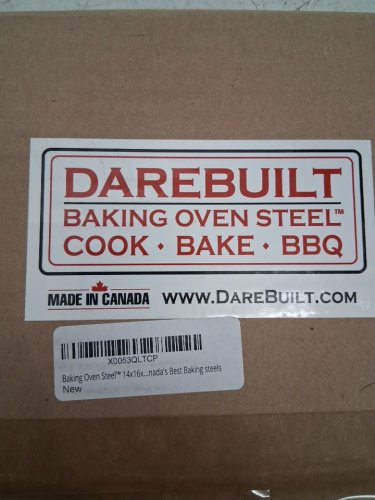 DAREBUILT BAKING OVEN STEEL, ROUNDED EDGE, SANDBLASTED - 16 x 14", 1/4" - CARBON STEEL image 4