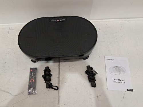Glorygym Vibration Plate Exercise Machine for Home Gym - 120 Adjustable Speeds, 9 Preset Programs - black (model: ffr1802) image 3
