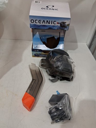 Oceanic Full Face Snorkeling Mask - large - black/clear (model: 1819517) image 3