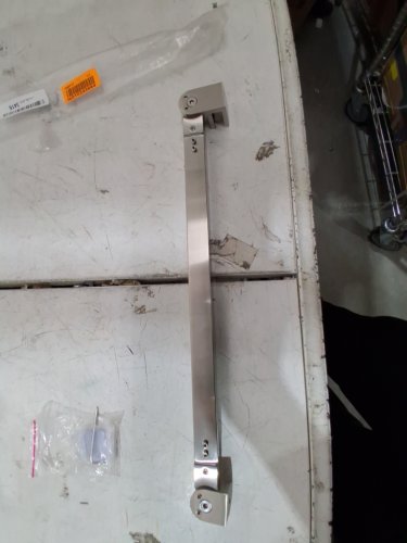 M-HOME STAINLESS STEEL FRAMELESS SHOWER DOOR FIXED PANEL WALL-TO-GLASS SUPPORT BAR - 39.4" FITS 1/4"-3/8" GLASS - POLISHED CHROME image 3